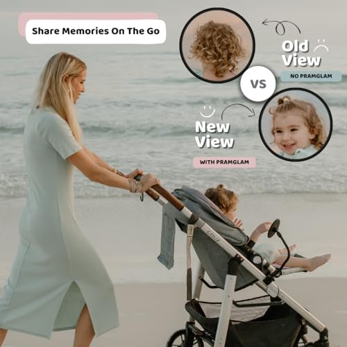 Universal Stroller Mirror for Baby - Shatter-Proof Rear-View Attachment