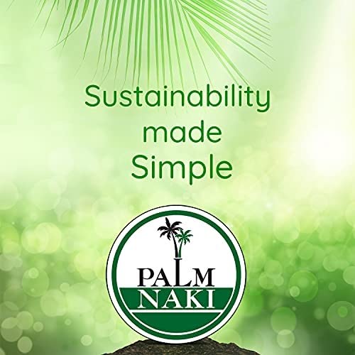PALM NAKI Palm Leaf Plates | 4" Square Condiment Plates | Compostable Bamboo-Style Plates | Ideal for Events, Gatherings, and Everyday Elegance - 40 Pack