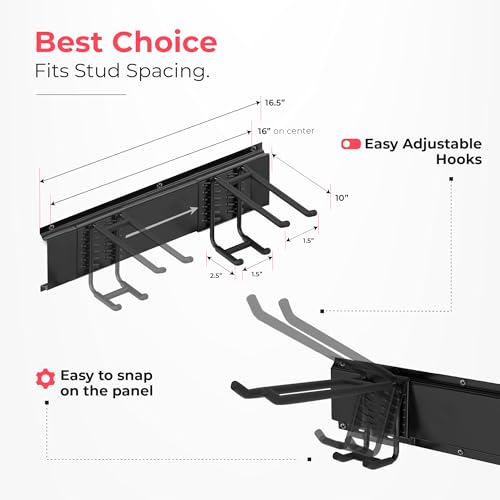 Garage Wall Organizer 48-Inch Heavy Duty Tool Hanger Rack