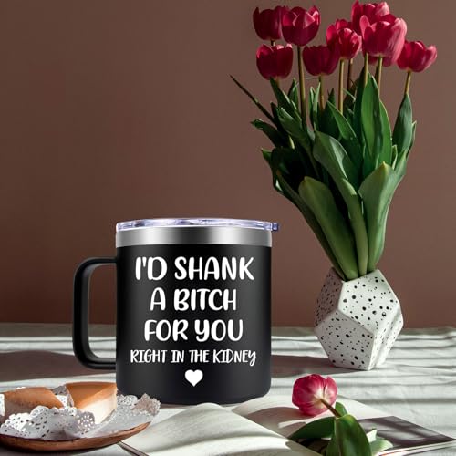 Fufendio Birthday Mug for Women, Sisters Gifts from Sister – Shank A B Black