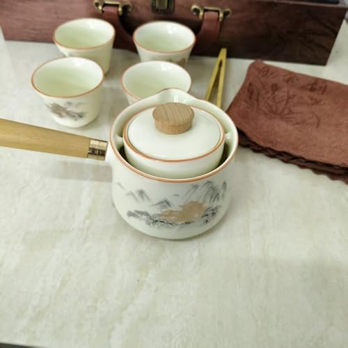 Grey-House Scizorito Chinese Kung Fu Tea Set – Semi-Automatic Tea Set Gift Edition