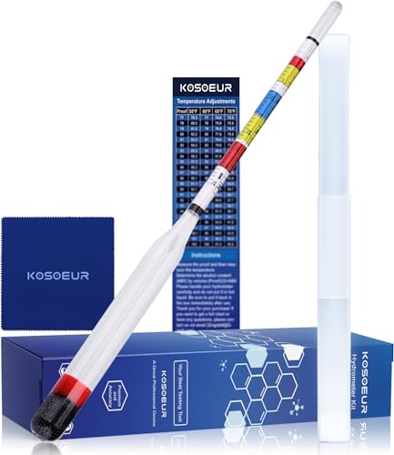 Triple Scale Hydrometer for Wine, Beer, Mead and Kombucha Brewing