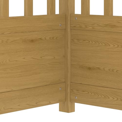 Full Size Montessori House Bed Frame with Canopy and Safety Guardrails