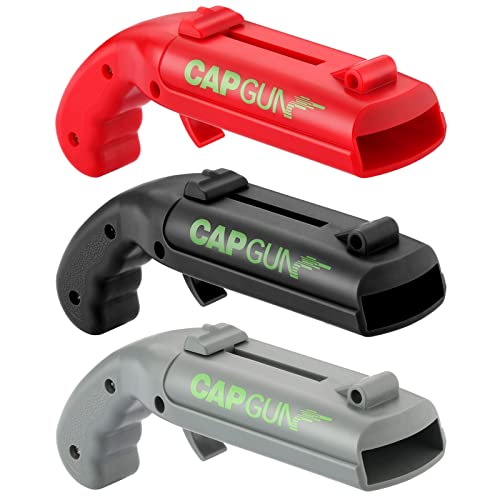 Shuirexue Cap Gun Bottle Opener 3-in-1 Party Favors, BBQ & Bar Accessory