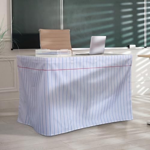 Notebook Paper Design Table Skirt for Classroom Teacher Desk 6ft