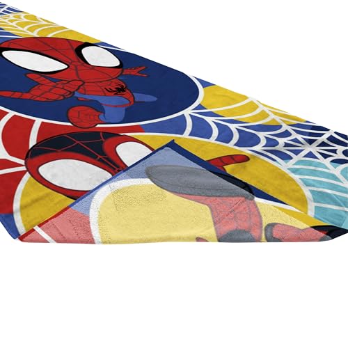 Jay Franco Marvel Spidey & Friends Kids Beach Towel - 100% Cotton 28x58