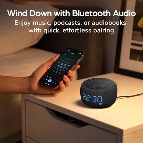 Digital Alarm Clock with Bluetooth Speaker, FM Radio and Night Light