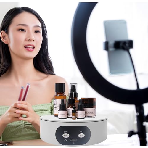 Motorized 360-Degree Rotating Display Stand for Product Photography