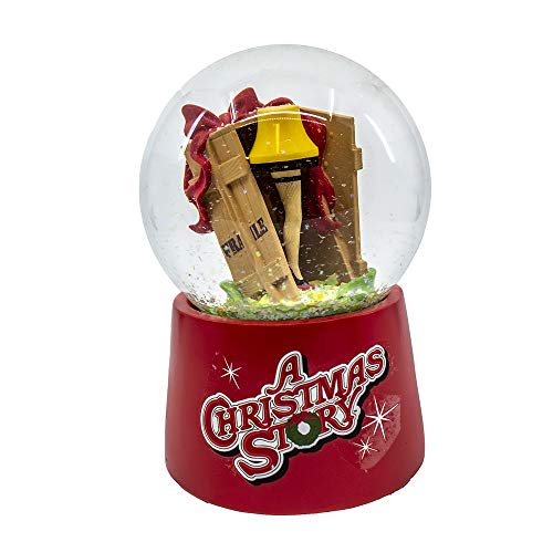 100mm Musical Leg Lamp Waterglobe - Festive Christmas Tabletop Decor