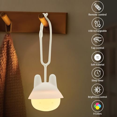 Portable Baby Night Light for Car Seats and Strollers with Remote Control
