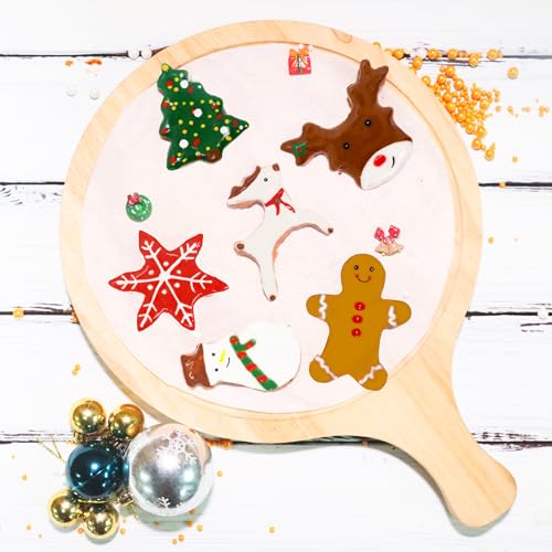 Fostudork 6PCS Christmas Cookie Cutters Set - Holiday Shapes for Baking & Crafts