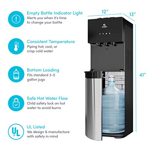 Bottom Loading Water Cooler Dispenser - Hot, Cold & Room Temperature
