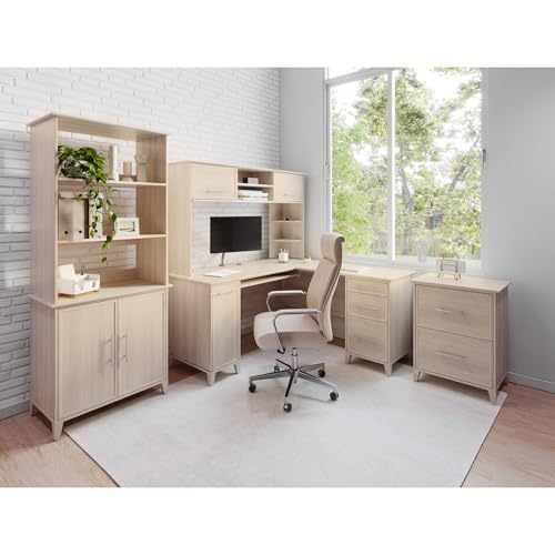 Realspace Koru 60-inch Wooden Desk Hutch with Adjustable Shelves