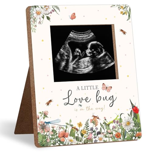 Love Bug Baby Shower Photo Frame - Pregnancy Milestone Keepsake Gift