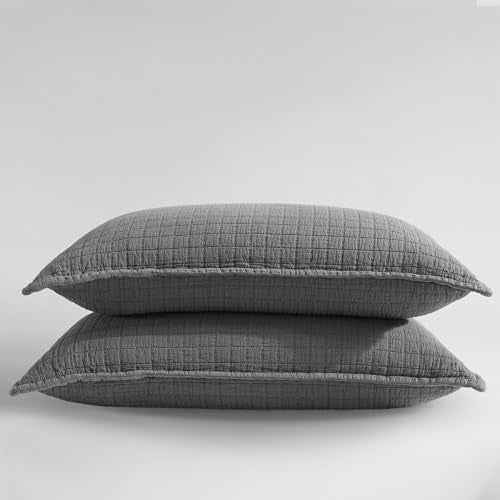 Queen Coverlet - 100% Cotton Jacquard Bedding, Graphite