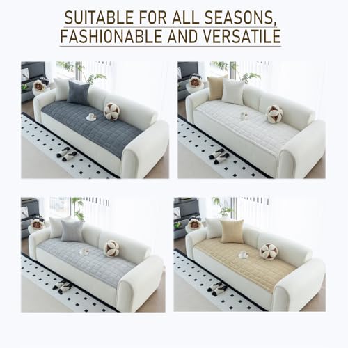 Washable Waterproof Sofa Cover for Pets - Non-Slip Plush Fabric, 70x120cm
