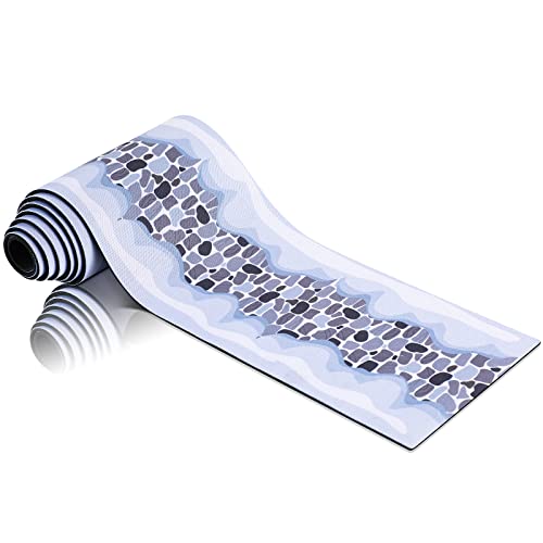 Christmas Village Cobblestone Road Snow Mat, 47-Inch Rollable Street