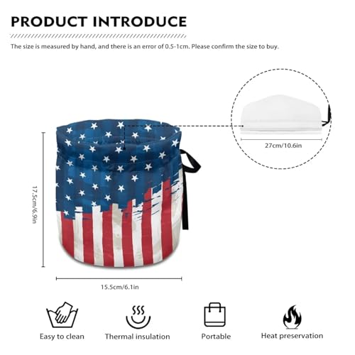American Flag Insulated Teapot Cozy, Patriotic Kitchen Kettle Cover