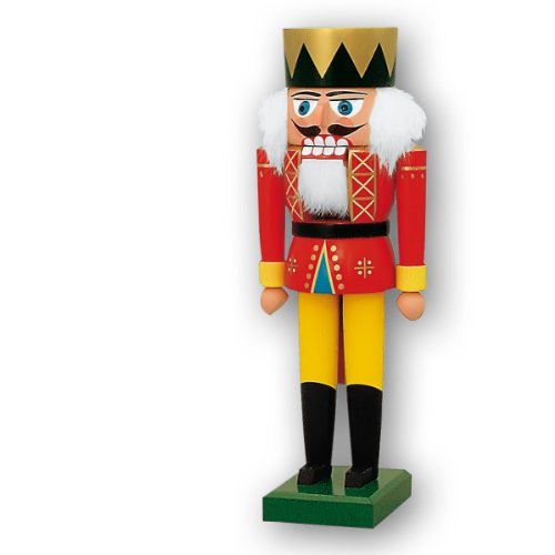 Wooden Nutcracker King 19cm Traditional German Home Decor
