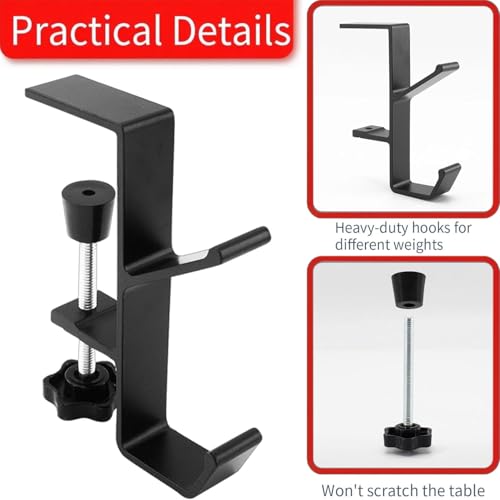 Adjustable 2-in-1 Christmas Stocking and Garland Mantle Hooks, 2 Pack