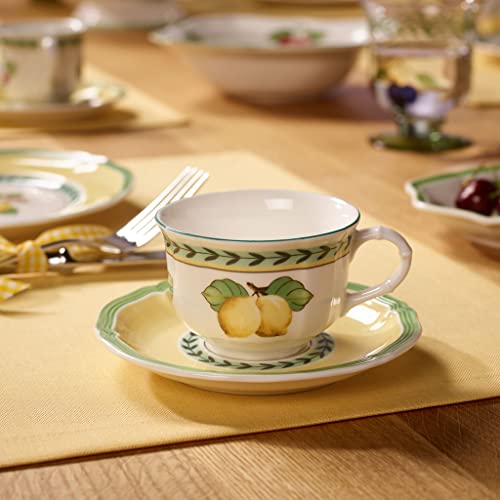 Villeroy & Boch French Garden Fleurence Tea Cup & Saucer Set 6-inch Premium Porcelain