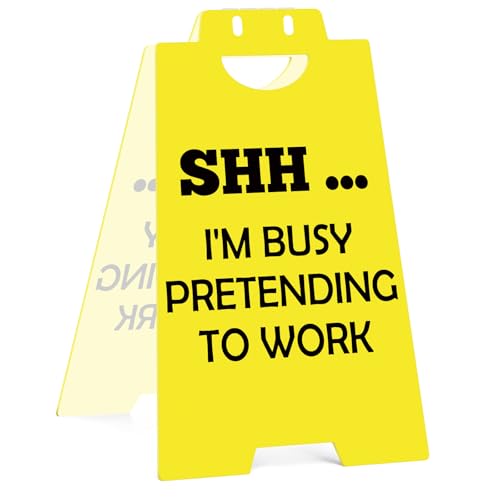 Funny Office Desk Sign - Humorous Gag Gift for Coworker & Boss