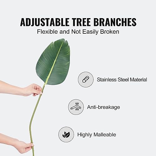 Artificial Bird of Paradise Tree - 5FT Faux Plant with Anti-Tip Feature