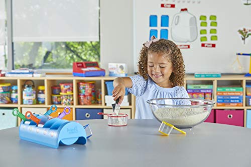 Rainbow Fraction Measuring Cups Set of 9 for Kids Math and Baking