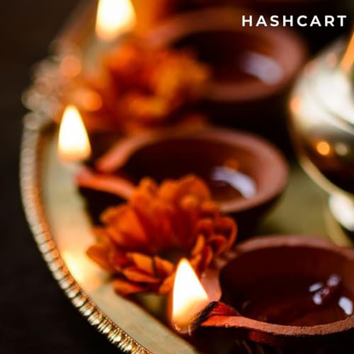 Handmade Terracotta Clay Diyas with Cotton Wicks (24 Pcs) - Diwali Pooja Lamps