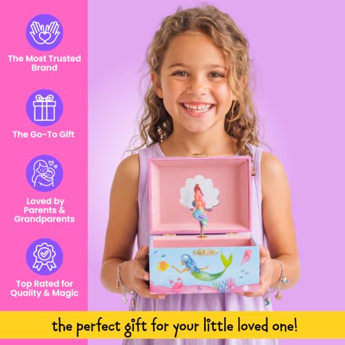 Jewelry Box for Girls - Musical Mermaid Design with Storage Compartments