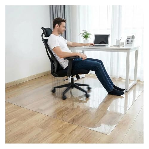 Heavy-Duty Clear PVC Floor Protector Mat for Hardwood and Carpet