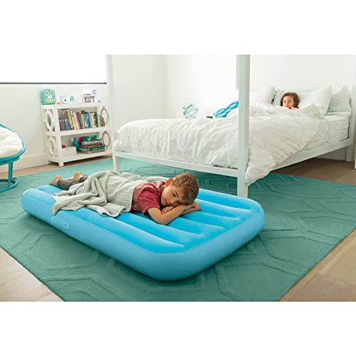 Kids Inflatable Air Mattress with Soft Surface & Carry Bag - 34.5" x 62" x 7"