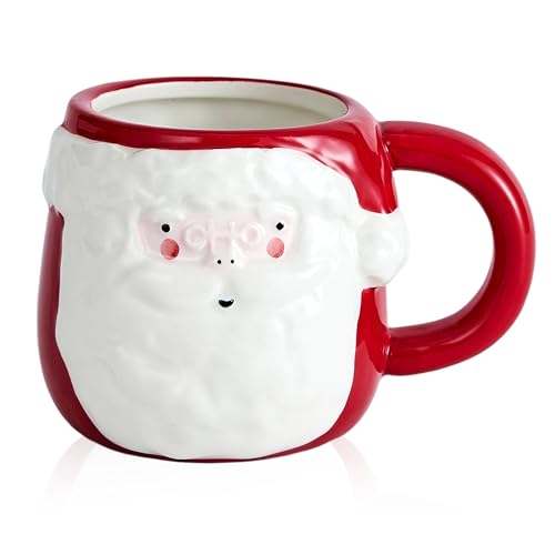 Snuut Santa Claus 12 oz Christmas Mug – Holiday Gift Coffee Cup, Casual