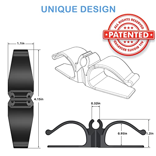 Stick-On Kitchen Appliance Cord Organizer (8-Pack) - Cable Holder Wrap