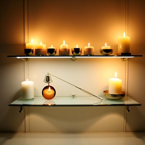 Gold Metal Candle Snuffer with Long Handle - Smokeless Candle Extinguisher