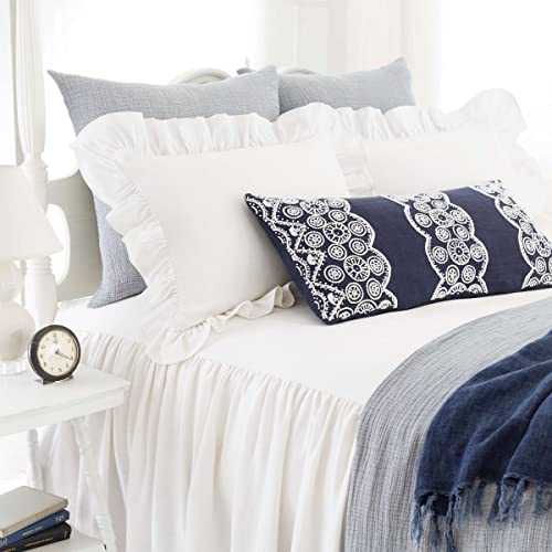 Wilton White Cotton Bedspread - Twin Size, Stylish and Soft