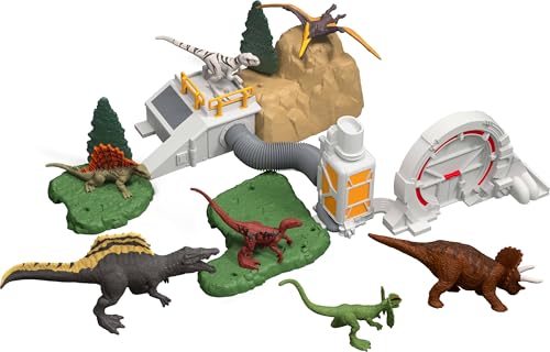 Mattel Jurassic World Rebirth Advent Calendar – 24 Dinosaur Surprises, 18 Mini Dinos & 4 Environment Pieces
