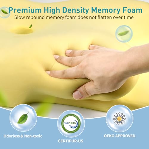 Ergonomic Cervical Neck Pillow for Pain Relief - Memory Foam Contour Pillow
