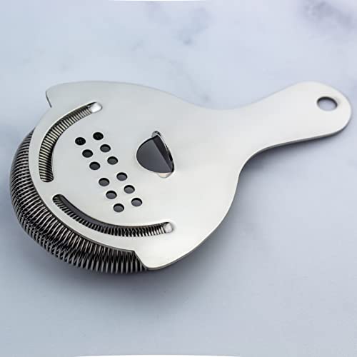The Art of Craft 5.75 x 3.87-Inch Stainless Steel Hawthorne Cocktail Strainer