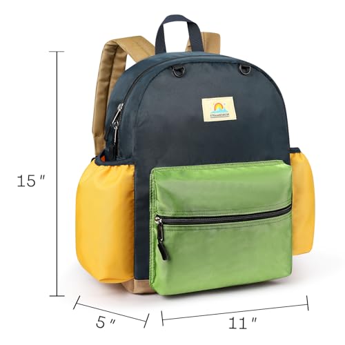 STEAMEDBUN Kids School Backpack for Boys - Lightweight Waterproof Toddler Bookbag