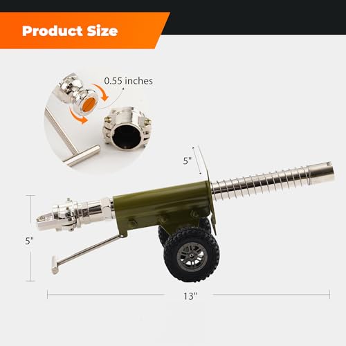 Stainless Steel Mini Cannon Model, Military Artillery Firecracker Launcher