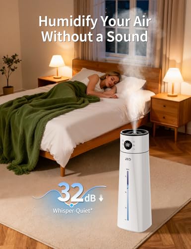 8L Ultrasonic Cool Mist Humidifier for Large Rooms with Remote Control