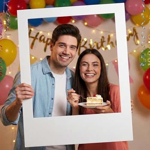 Large 40x30 Inch DIY Photo Booth Frame - Weatherproof Blank Selfie Prop