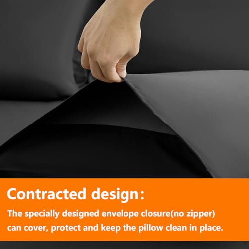 7-Piece Full Size Comforter Set - Soft All-Season Bed in a Bag, Dark Grey