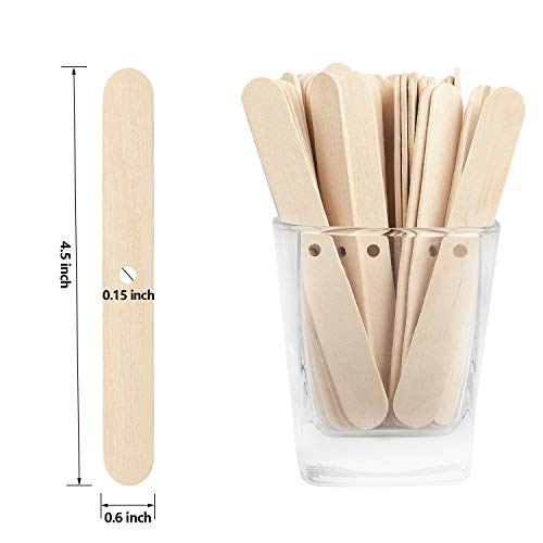 100pcs Wooden Candle Wick Holders - Centering Tools for Candle Making