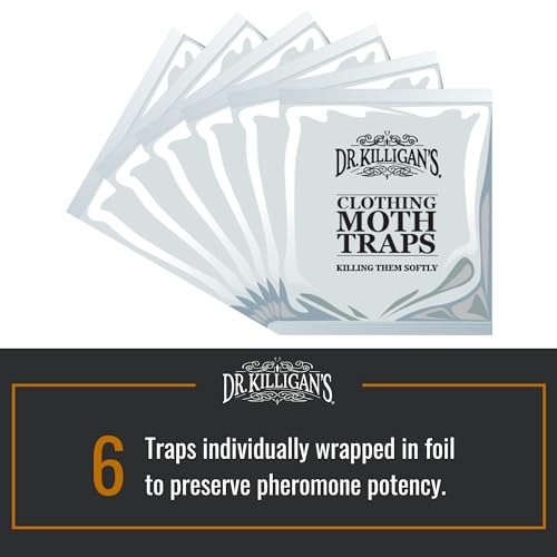 Clothing Moth Traps with Pheromones - Black 6-Pack