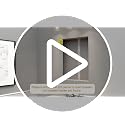 16x24 Black Medicine Cabinet with Mirror, Recessed or Surface Mount