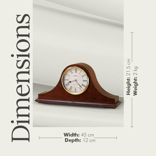 Hardwood Mantel Clock with Westminster Chime and Quartz Movement