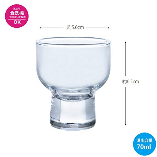 Toyo Sasaki 70ml Sake Glass - Pack of 120, Dishwasher Safe, Made in Japan