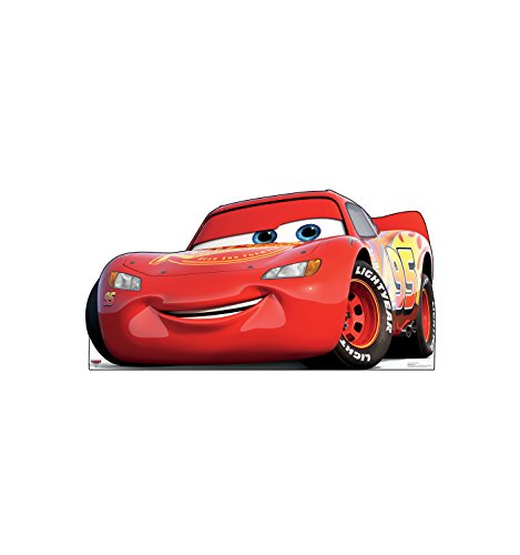 Life Size Red Race Car Cardboard Cutout Standee - 64-inch Party Decoration